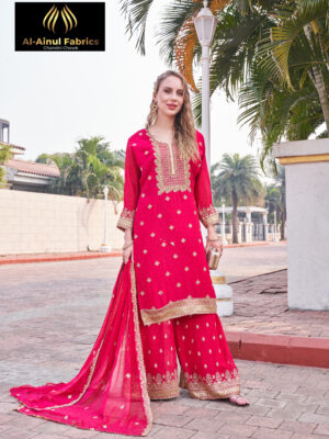 Pure Red Stitched Suits